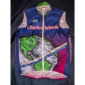 Voler USA Charles Schwab Team Cycling Vest Wind Resistant Small Stocks